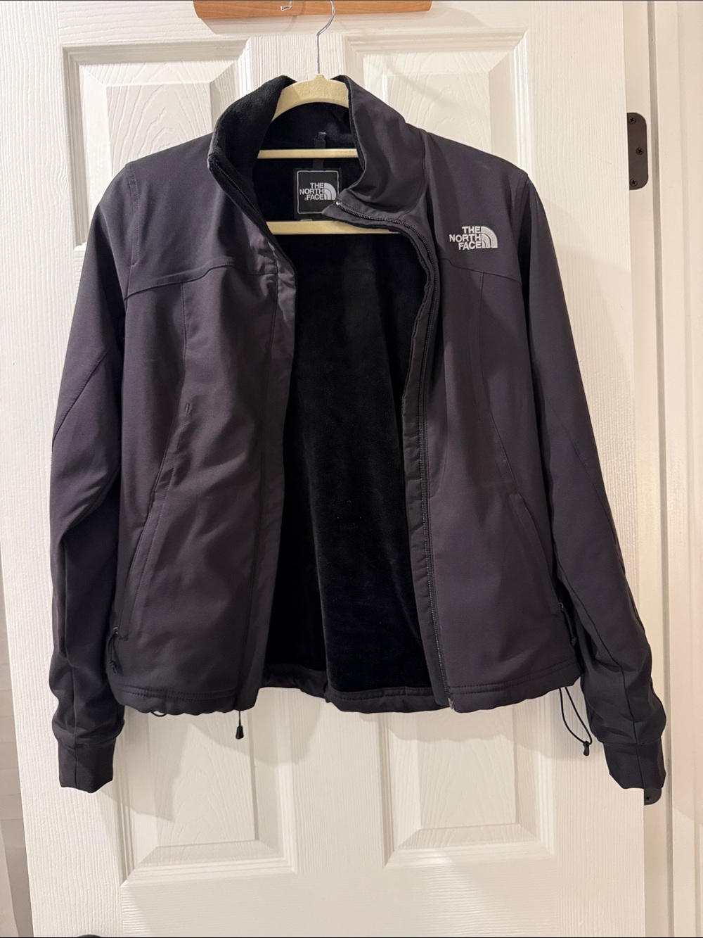 The North Face Women's Black Fleece-Lined Softshell Jacket Sz XS